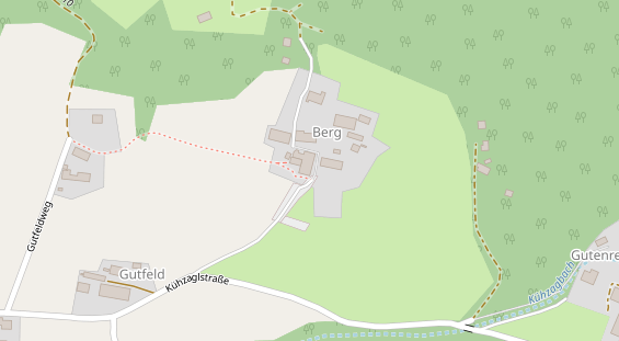 Pension auf Satellitenbild