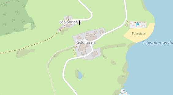 Pension auf Satellitenbild