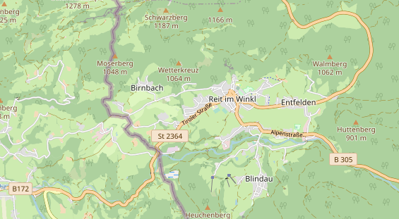 Pension auf Karte