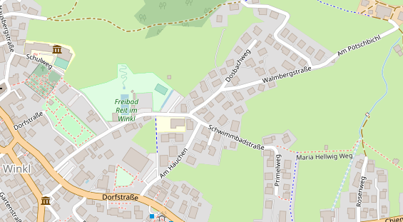 Pension auf Satellitenbild