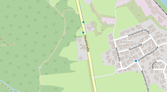 Pension auf Satellitenbild