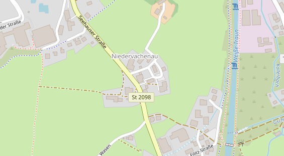 Pension auf Satellitenbild