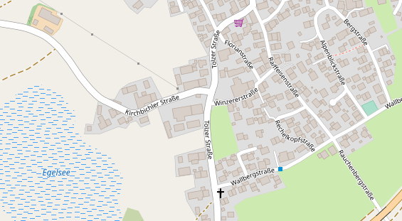 Pension auf Satellitenbild