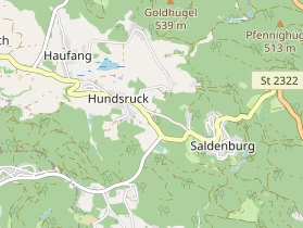 Pension auf Karte