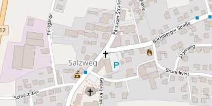 Pension auf Satellitenbild