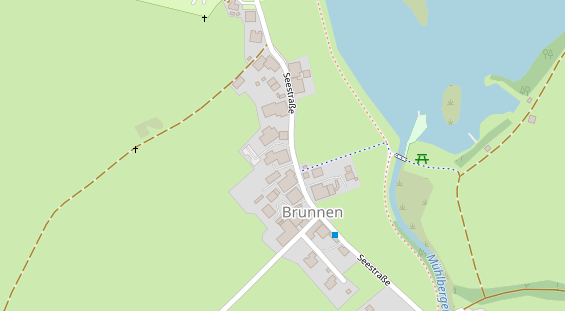 Pension auf Satellitenbild