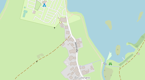 Pension auf Satellitenbild