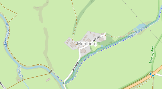 Pension auf Satellitenbild