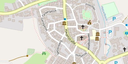 Pension auf Satellitenbild