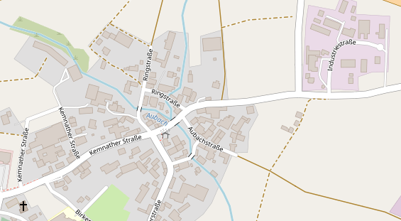 Pension auf Satellitenbild