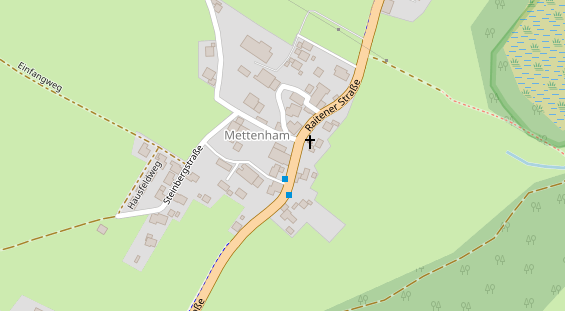 Pension auf Satellitenbild