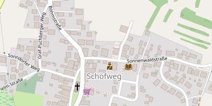Pension auf Satellitenbild