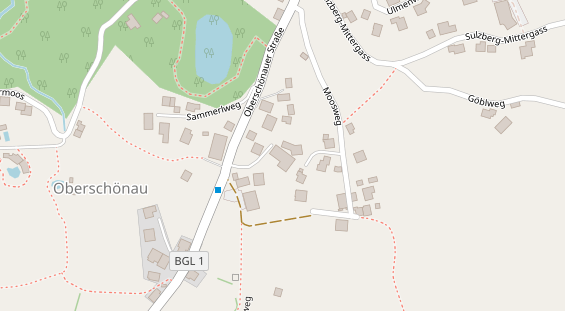 Pension auf Satellitenbild