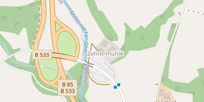 Pension auf Satellitenbild