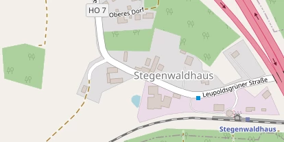 Pension auf Satellitenbild