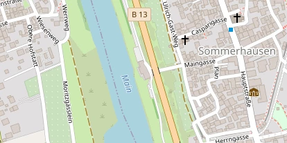 Pension auf Satellitenbild