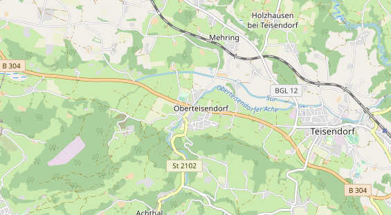 Pension auf Karte