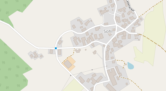 Pension auf Satellitenbild