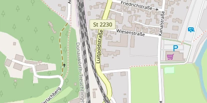 Pension auf Satellitenbild