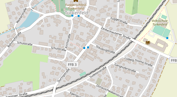 Pension auf Satellitenbild