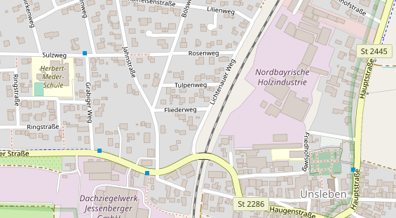 Pension auf Satellitenbild