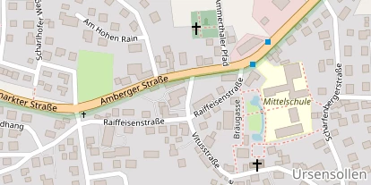 Pension auf Satellitenbild