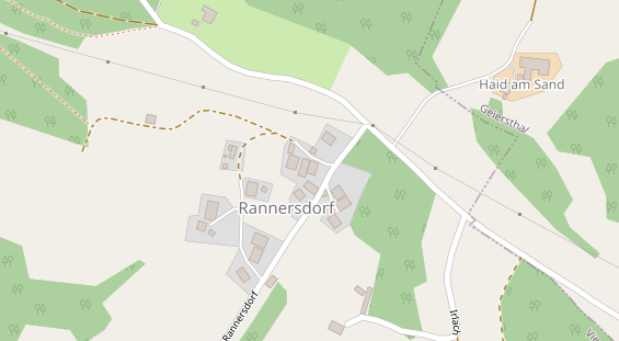 Pension auf Satellitenbild