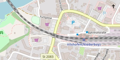 Pension auf Satellitenbild