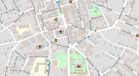 Pension auf Satellitenbild