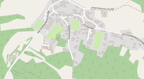 Pension auf Satellitenbild