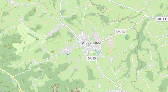 Pension auf Karte