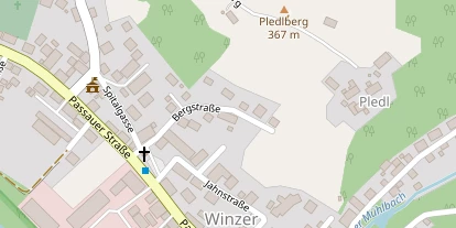 Pension auf Satellitenbild