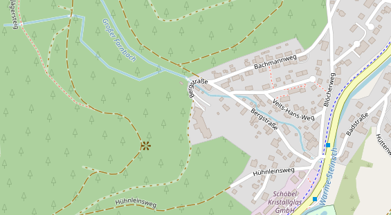 Pension auf Satellitenbild