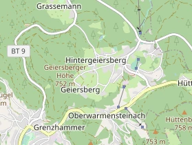 Pension auf Karte
