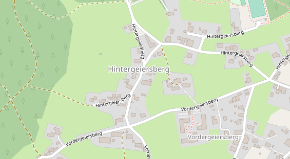 Pension auf Satellitenbild