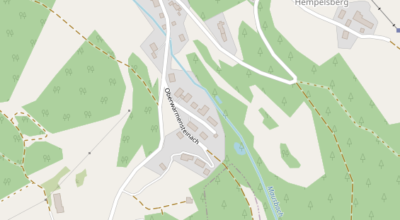 Pension auf Satellitenbild