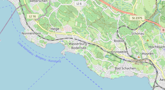 Pension auf Karte