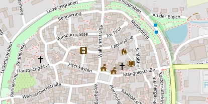 Pension auf Satellitenbild