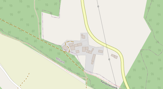 Pension auf Satellitenbild