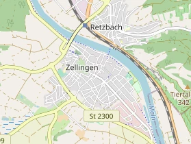 Pension auf Karte