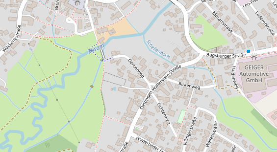 Pension auf Satellitenbild