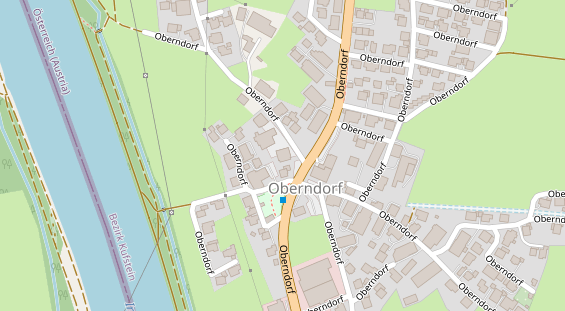 Pension auf Satellitenbild