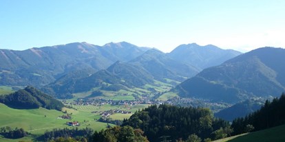 Pensionen - Umgebungsschwerpunkt: am Land - St. Georgen in der Klaus - Blick auf Großraming - Lehnerhof