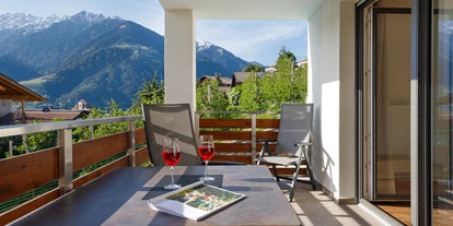 Pensionen - Frühstück: serviertes Frühstück - Blumau (Trentino-Südtirol) - Balkon - Residence Apartment Nelkenstein