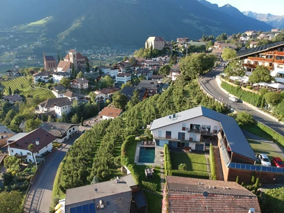Pensionen - Frühstück: Frühstücksbuffet - Blumau (Trentino-Südtirol) - Ausblick & Umgebung Prairerhof - Active B&B Prairerhof