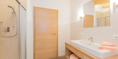 Pensionen - Kühlschrank - Urreiting - Badezimmer Appartement Steinernes Meer - Schönberghof