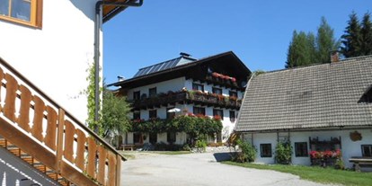 Pensionen - Terrasse - Grünau im Almtal - Biohof Gschwandt
