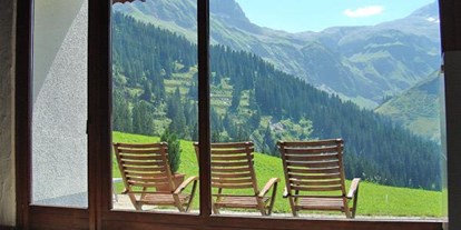 Pensionen - Terrasse - Wald am Arlberg - Appartment Schröcken