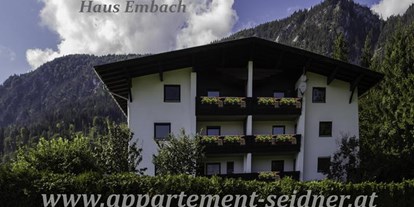 Pensionen - Hunde: hundefreundlich - Kirchberg in Tirol - Appartement Seidner