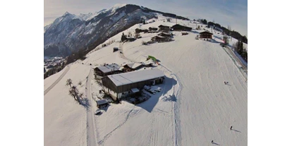 Pensionen - Umgebungsschwerpunkt: Therme - Bam - Luftaufnahme Skipiste  - Oberaigenhof Ferienwohnungen Kaprun 